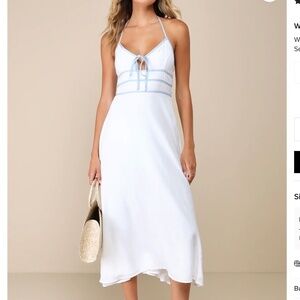 Lulu’s White Midi Dress